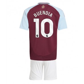 Aston Villa Emiliano Buendia #10 Dětské Domácí dres komplet 2024-25 Krátký Rukáv (+ trenýrky)